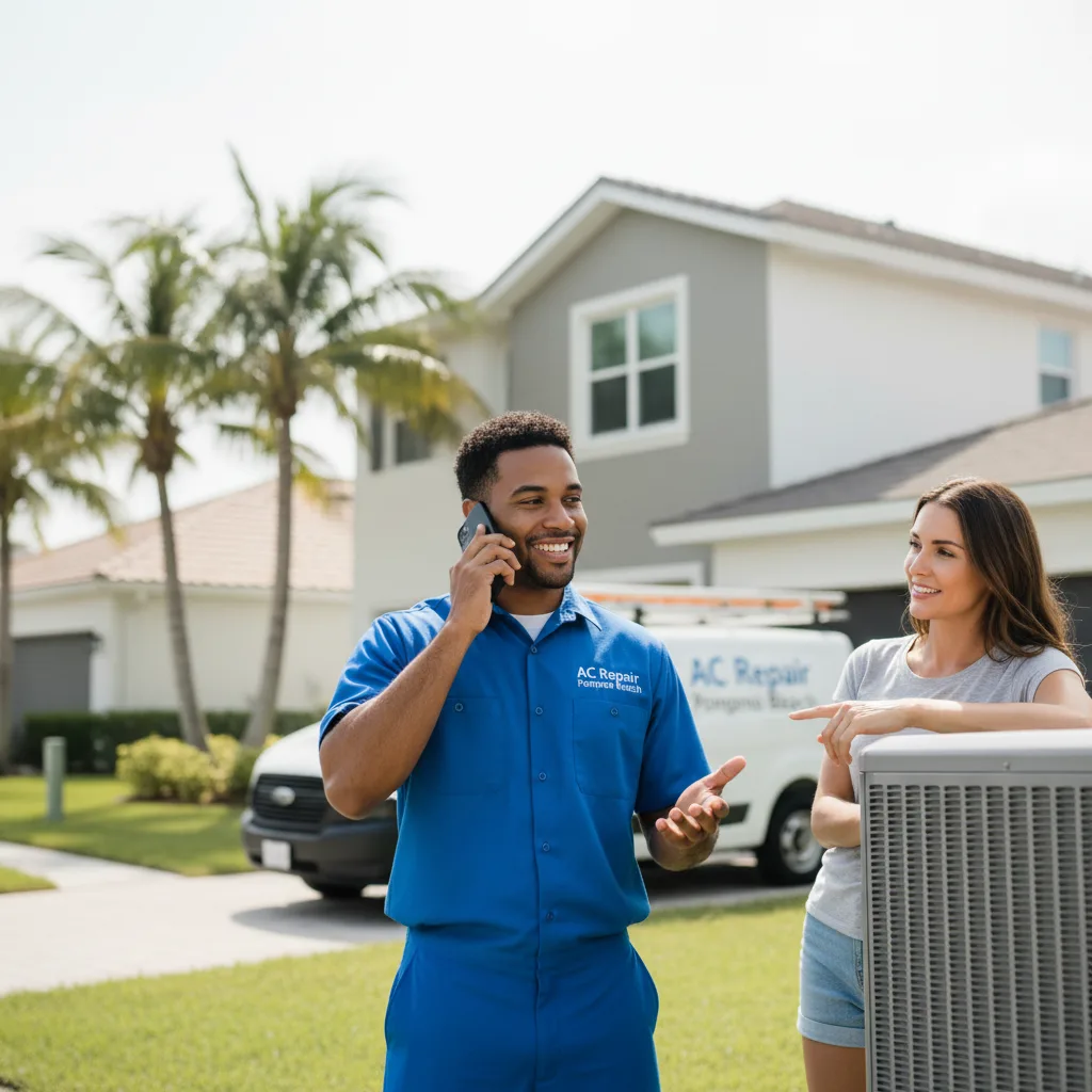AC Repair Pompano Beach customer support in Page